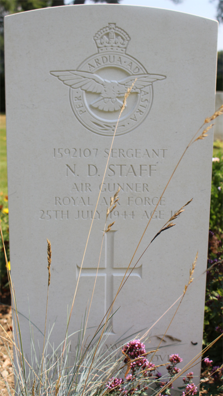 Sgt Norman Desmond Staff<br /><br /><br />died on active duty - July 25th, 1944